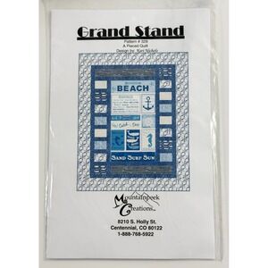 MOUNTAINPEEK CREATIONS #MPC328 - GRAND STAND QUILT PATTERN, 54.5"x67.5"